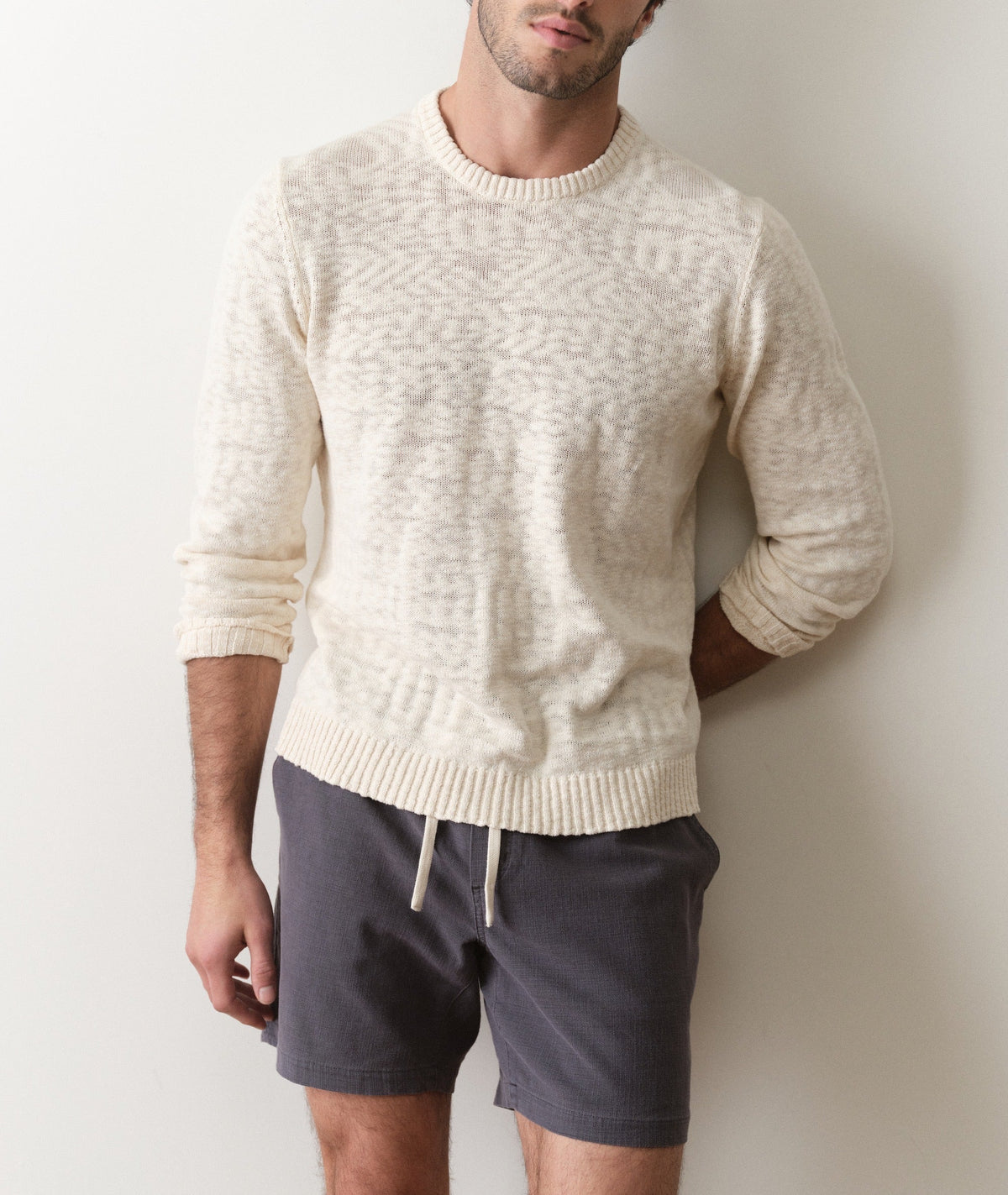 Slub Crew Sweater