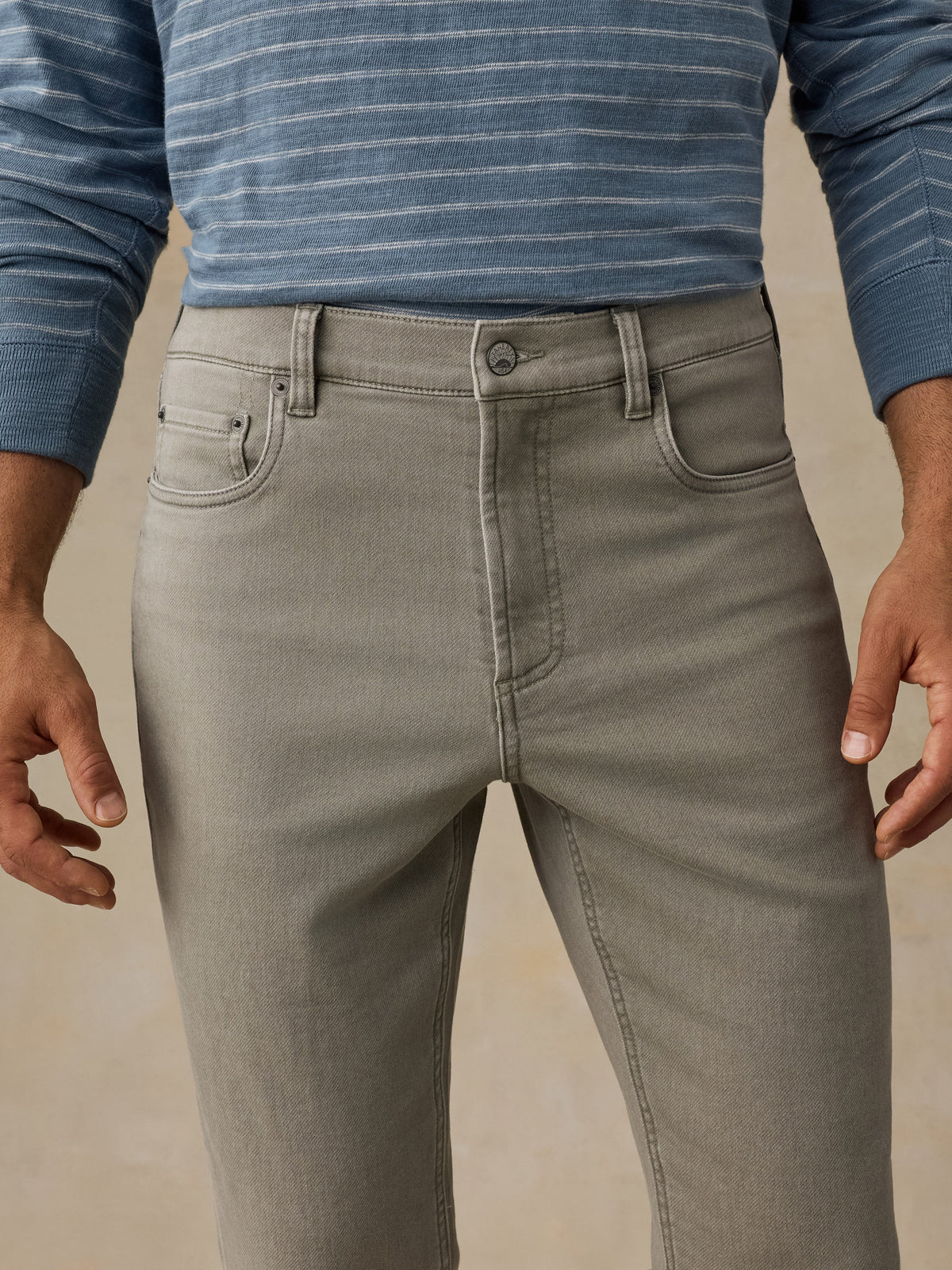 Stretch Terry 5-Pocket Pant - Coastal Sage