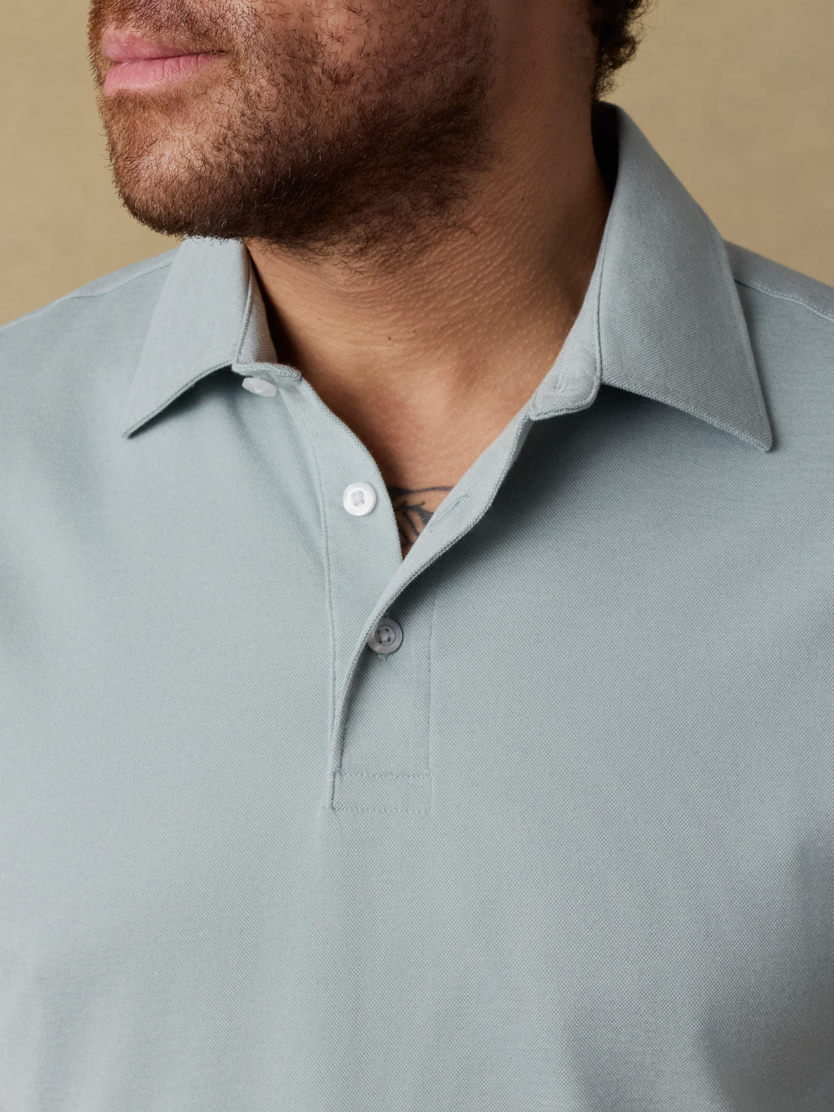 Short-Sleeve Movement Pique Polo - Aspen Green Melange