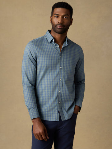 The Movement Shirt - Sage Marine Gingham