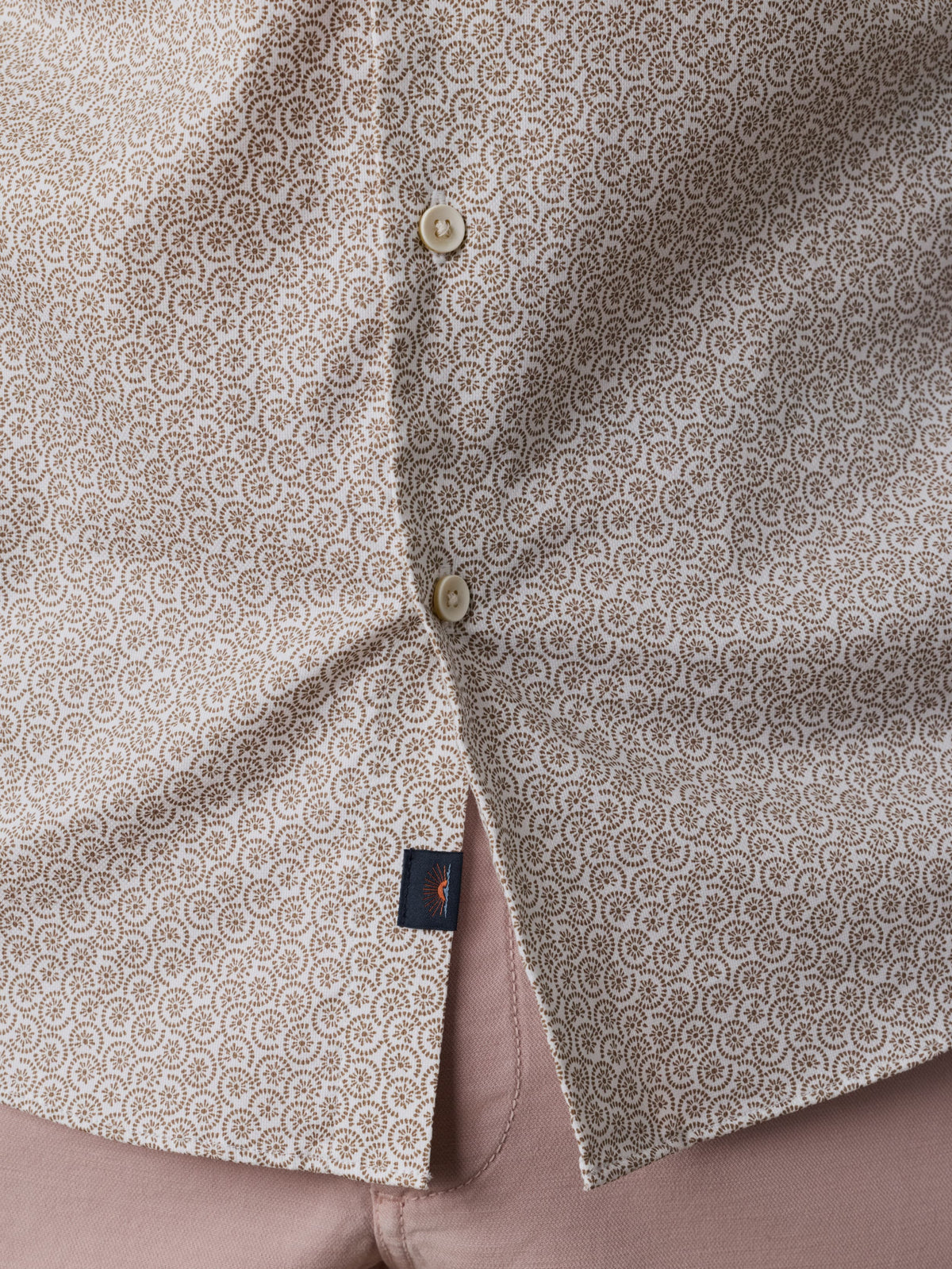 Short-Sleeve Movement Monterey Shirt - Wood Sunray Block