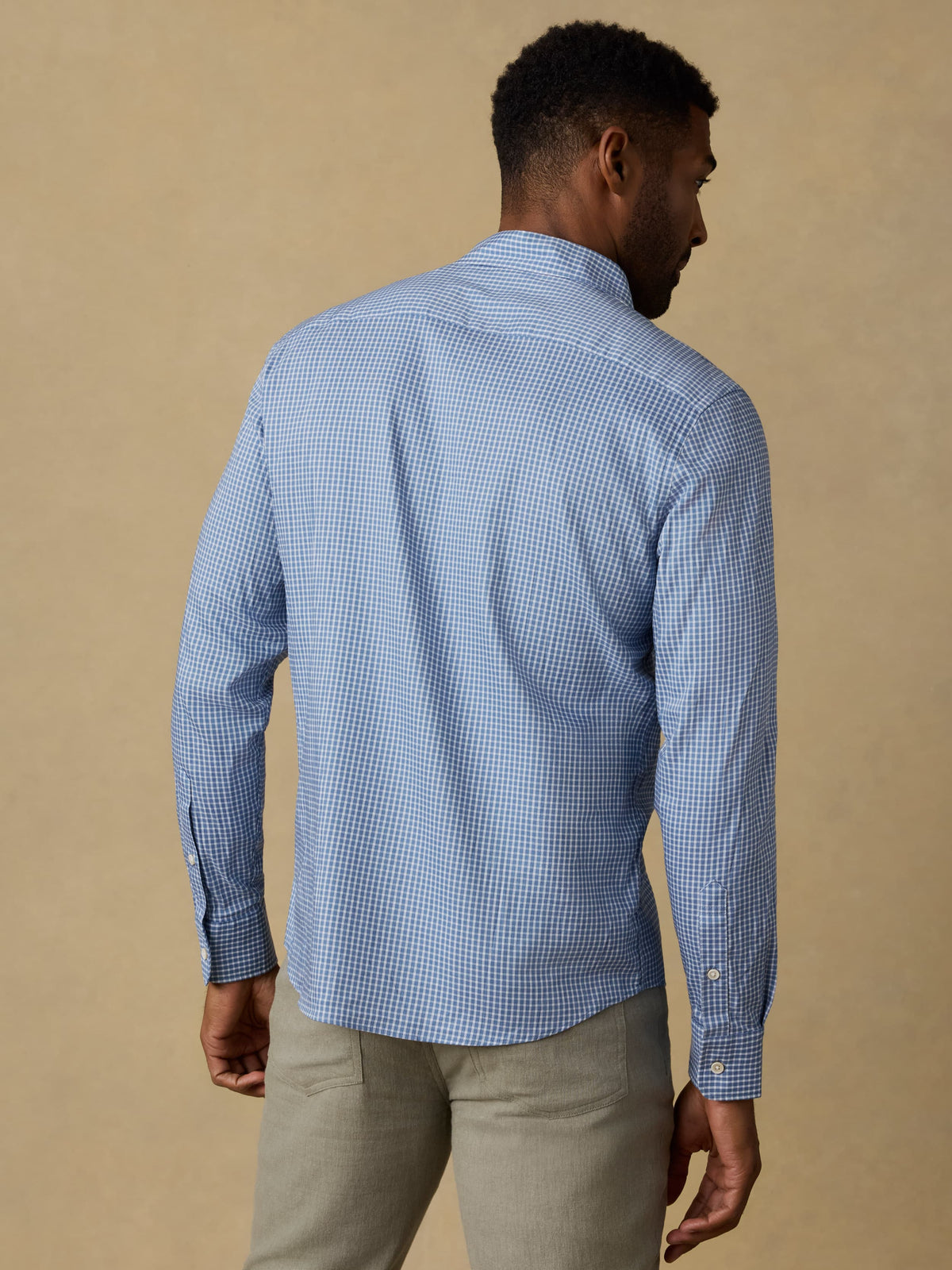 Movement Monterey Shirt - White Blue Check