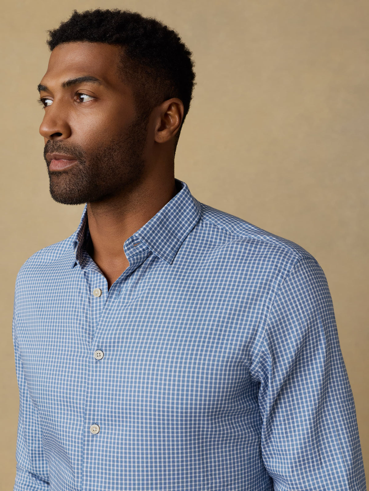 Movement Monterey Shirt - White Blue Check