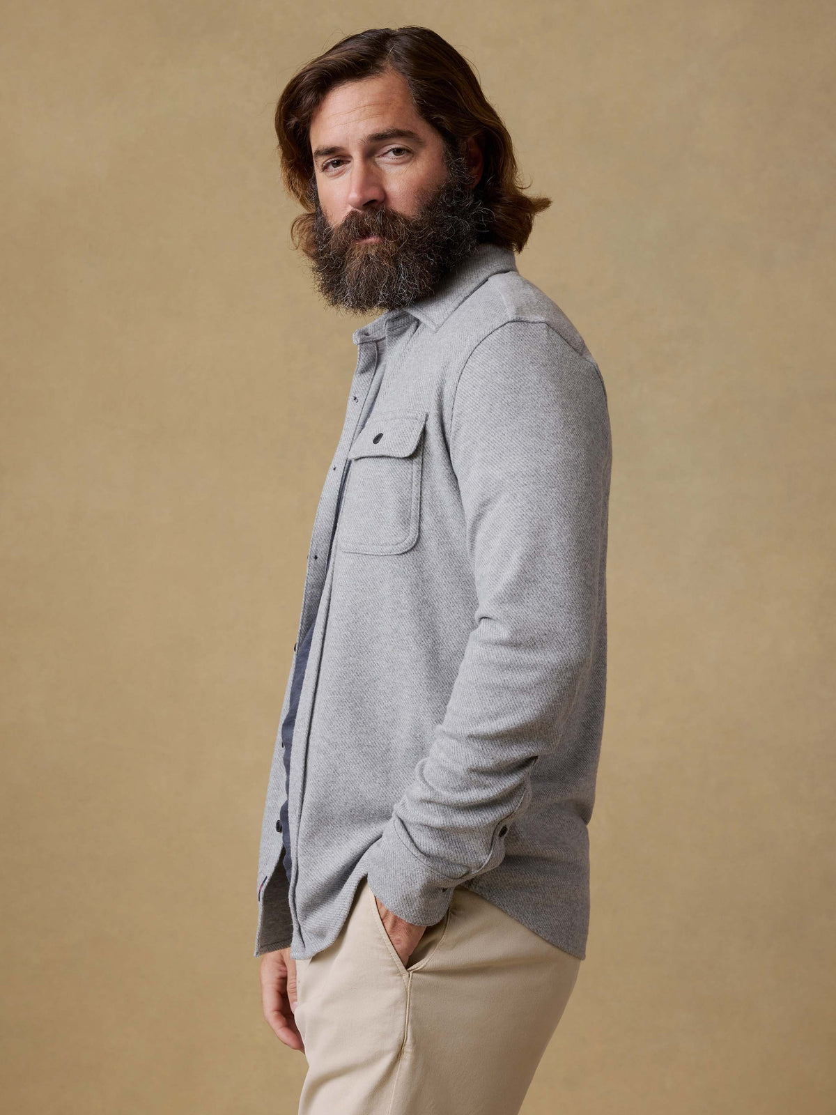 Legend Sweater Shirt - Fossil Grey Twill