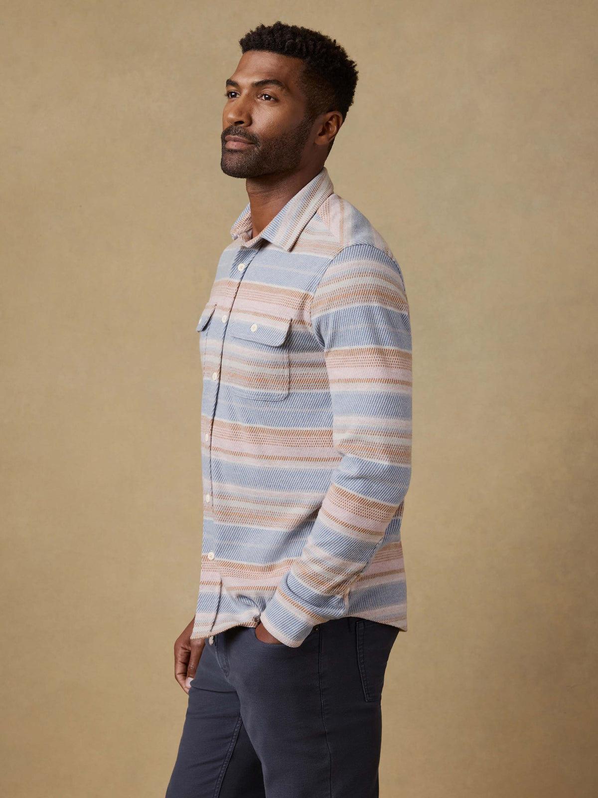 Legend Sweater Shirt - Isle Breeze Stripe
