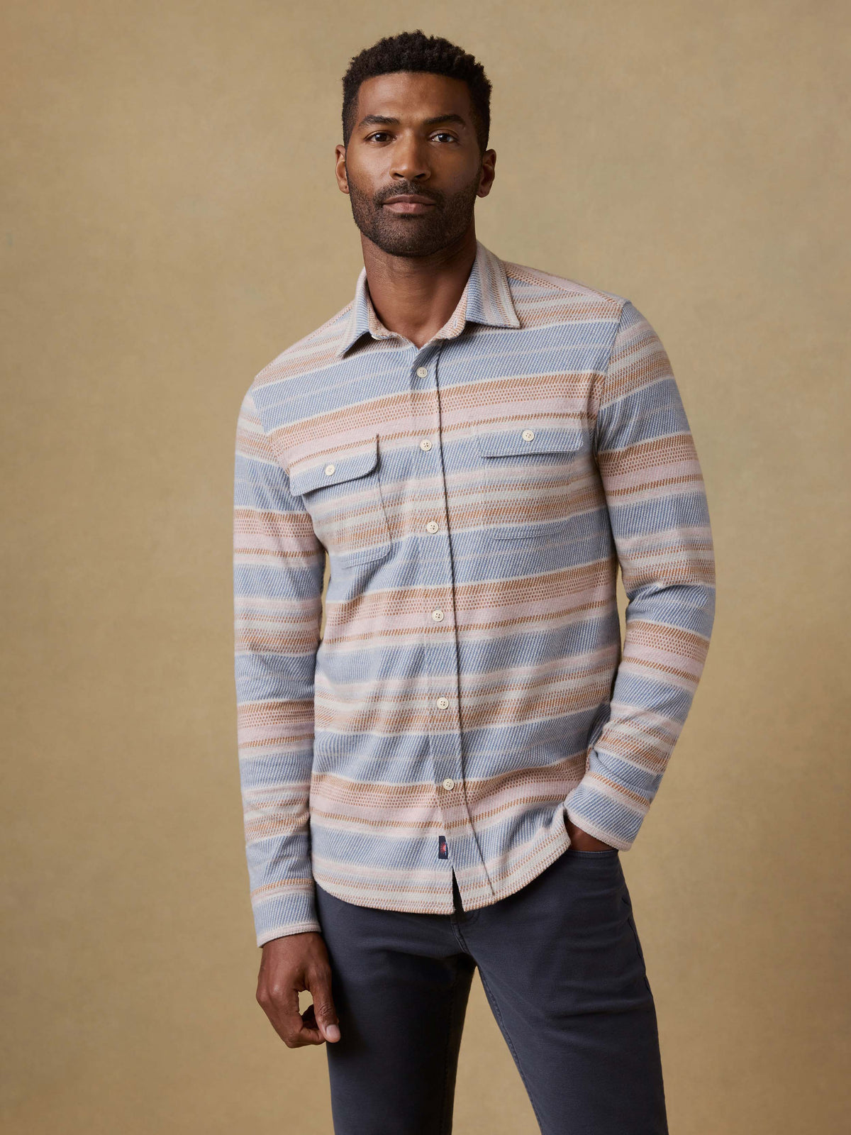 Legend Sweater Shirt - Isle Breeze Stripe