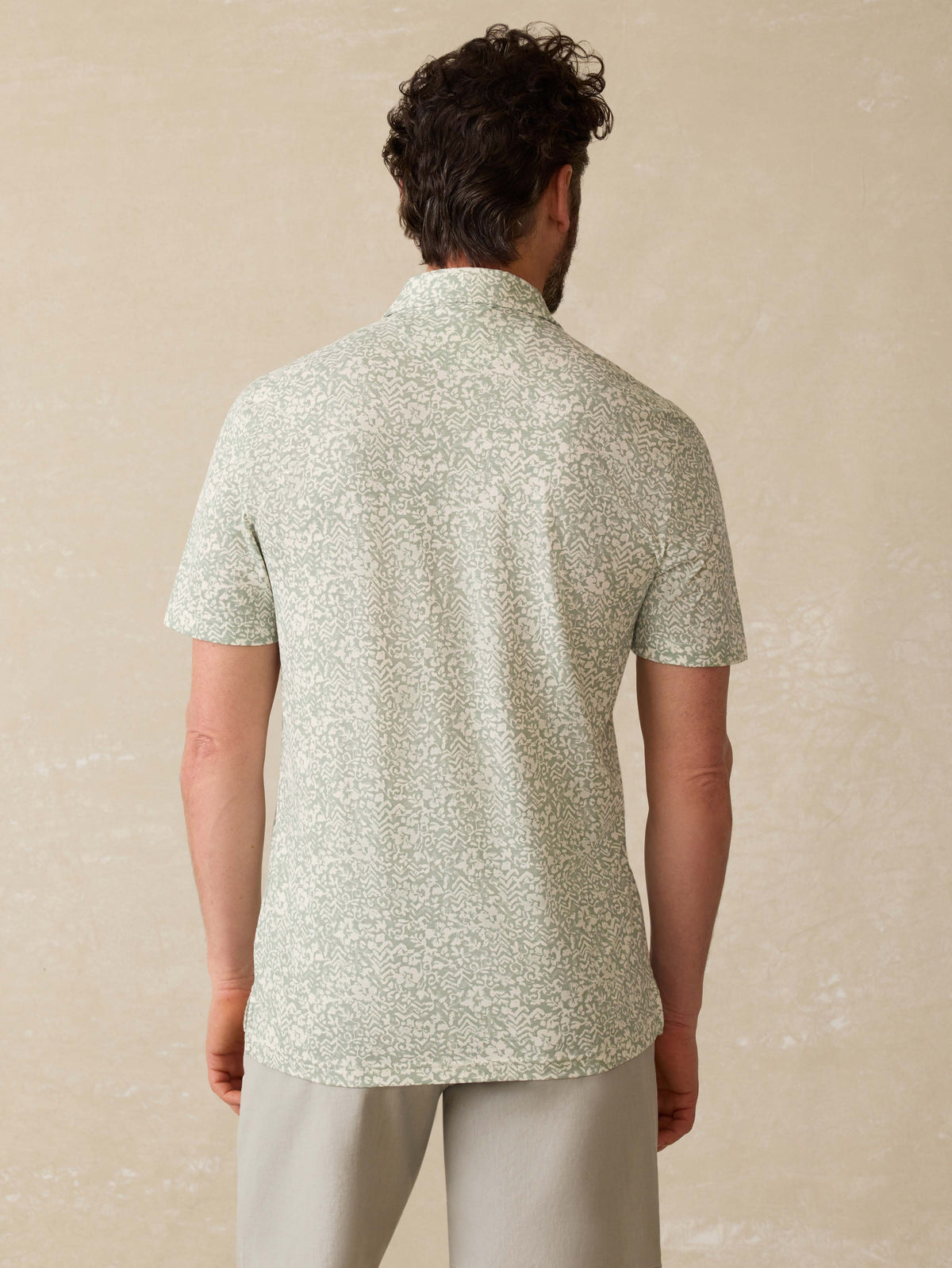 Short-Sleeve Movement Pique Polo - Dusty Sage Hilo