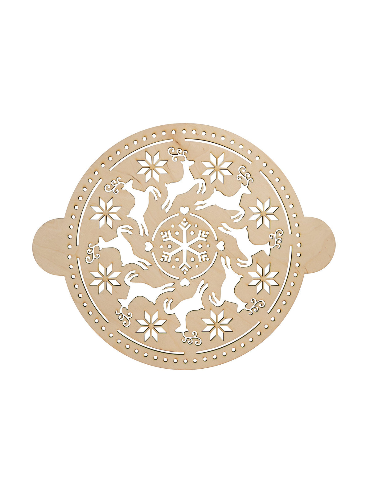 Nostalgic Scandinavian Reindeer Cake Stencil