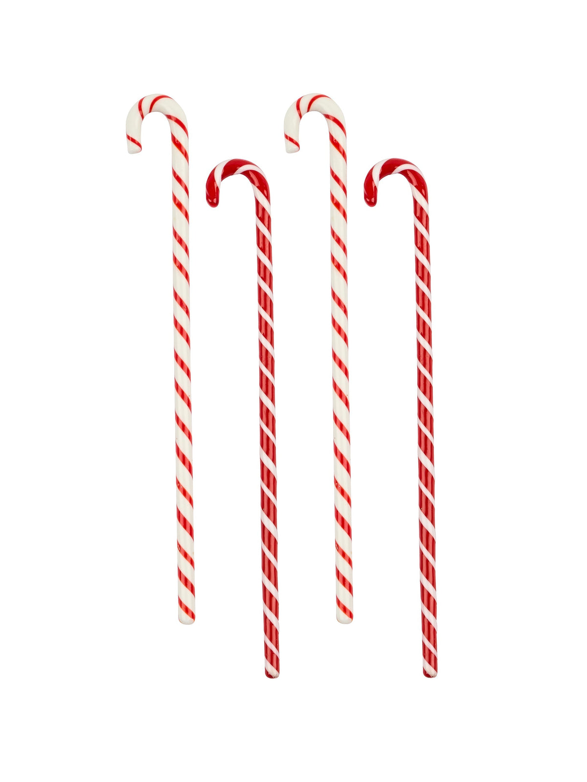 Vintage Retro Two Stripes Striped Candy Cane Glass Stirrers