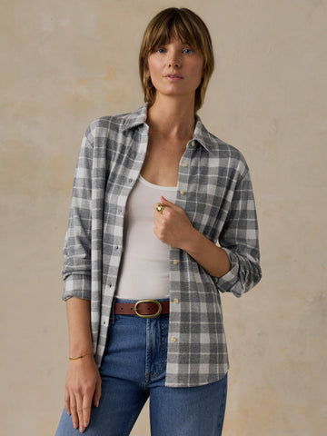 Legend Sweater Classic Shirt - Stone Hollow Plaid