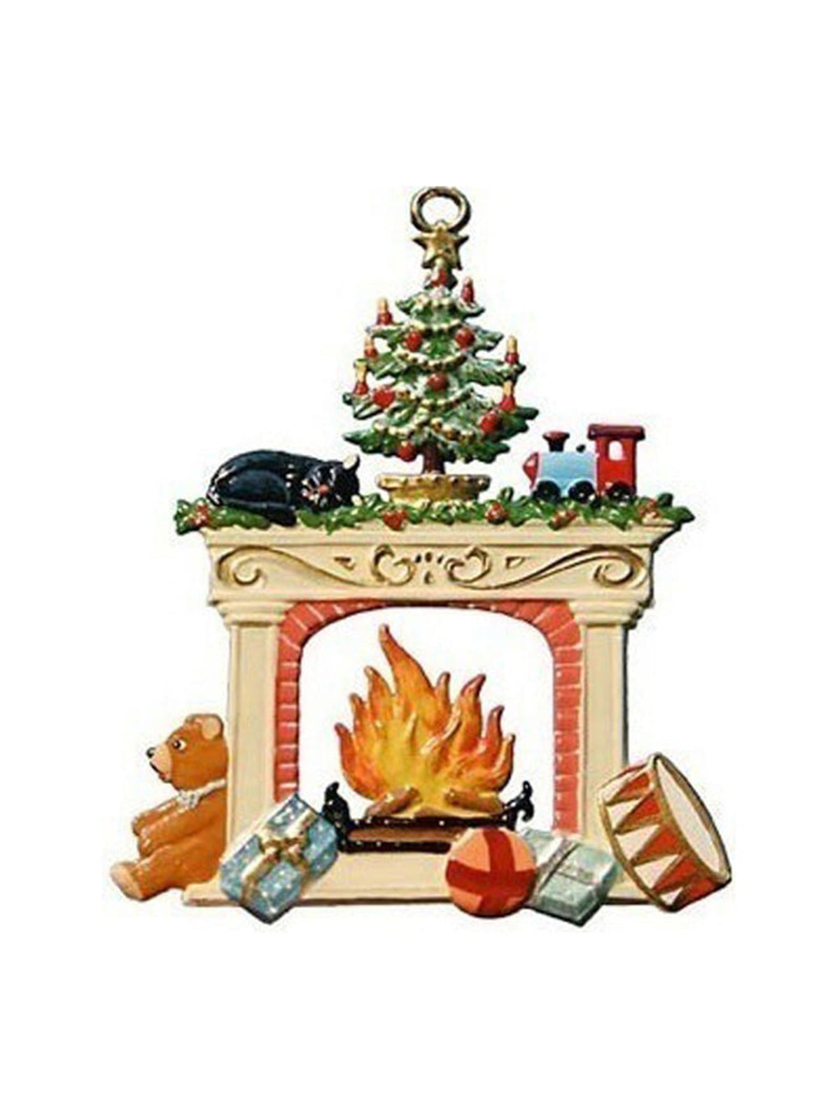 Wilhelm Schweizer Pewter Cozy Fireplace Ornament