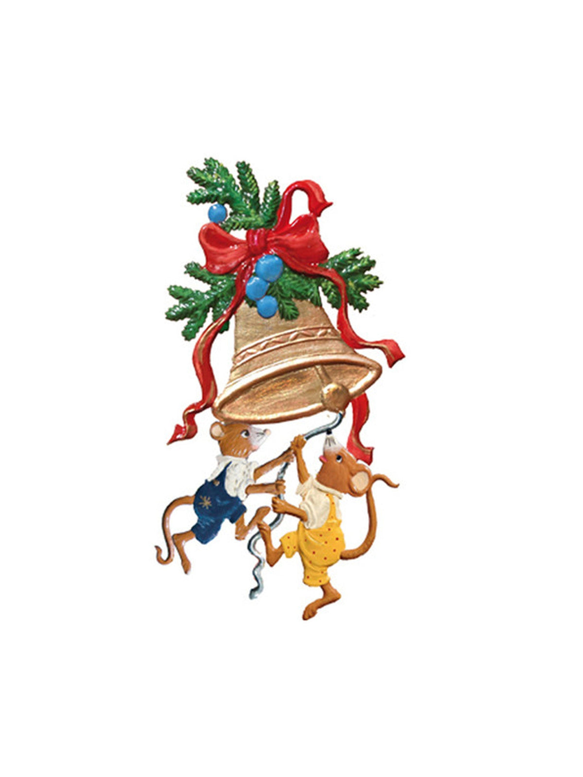 Wilhelm Schweizer Pewter Mice Ringing the Bells Ornament
