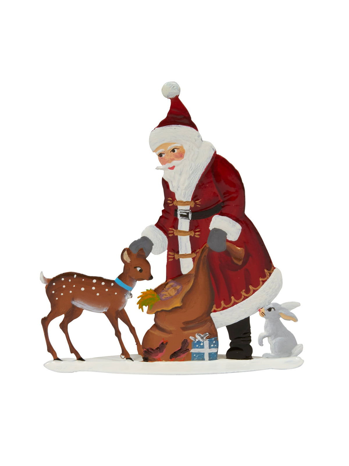 Wilhelm Schweizer Pewter Santa with Bambi