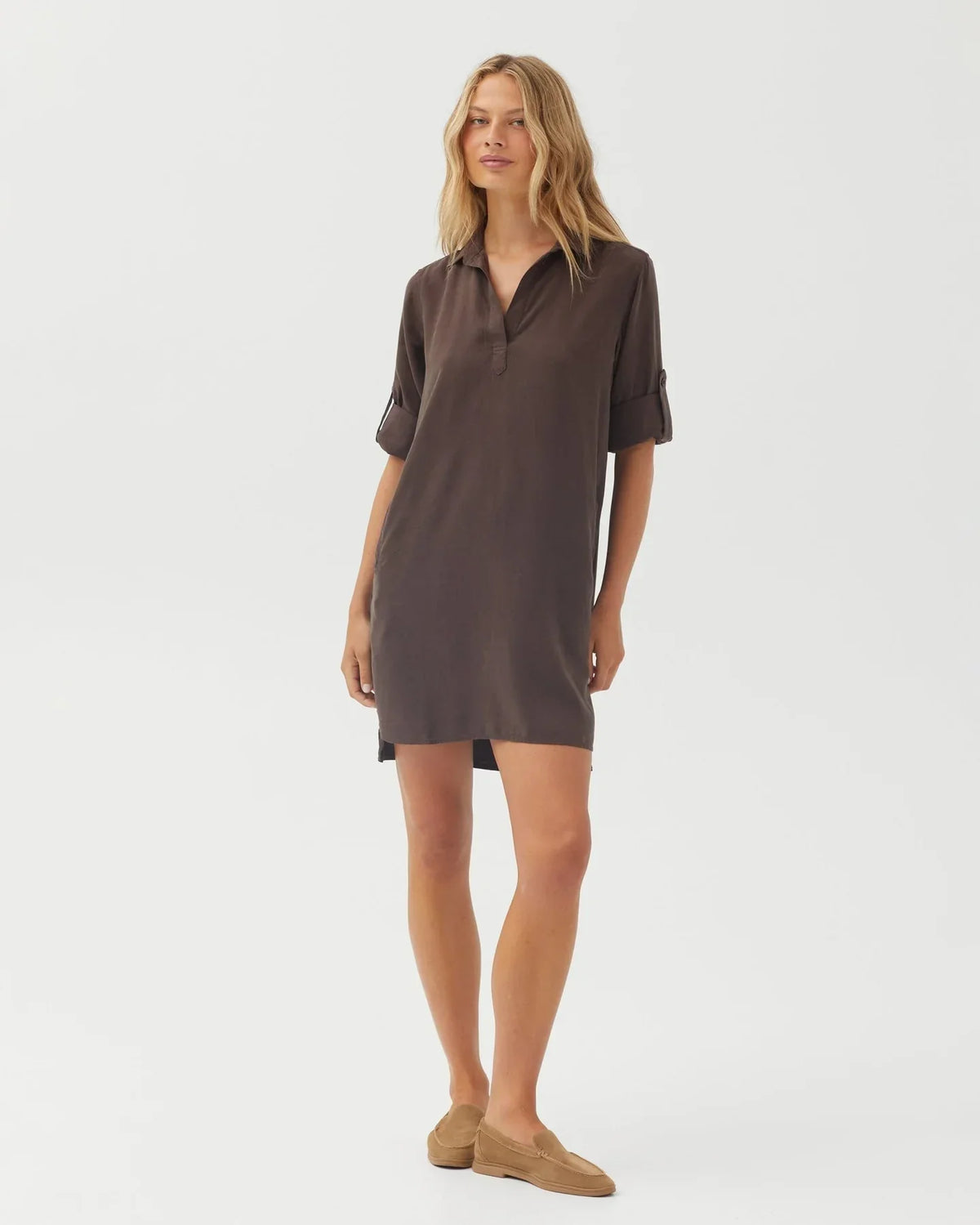 LONG SLEEVE A-LINE DRESS