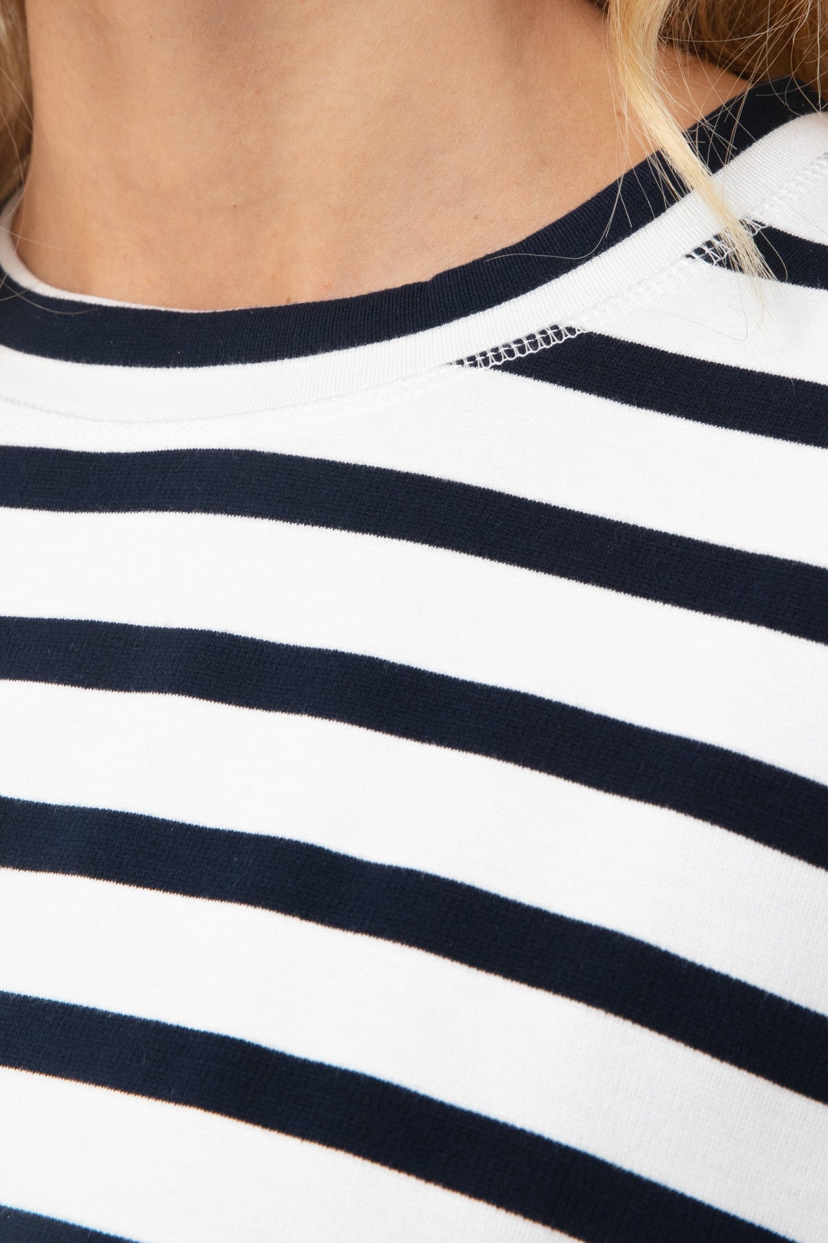 Navy and White Swing Sweatshirt