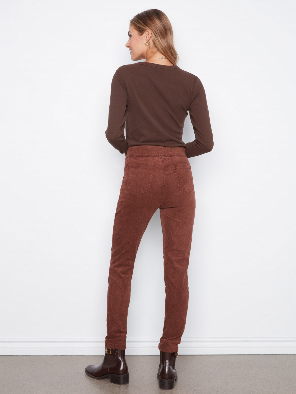 Corduroy Jogger Pants - Chocolate