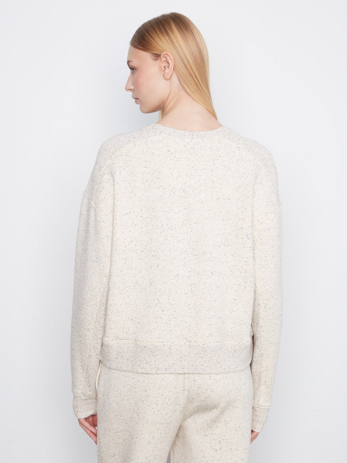 Soft Scuba Crew Neck Sweatshirt - Cookie & Cream