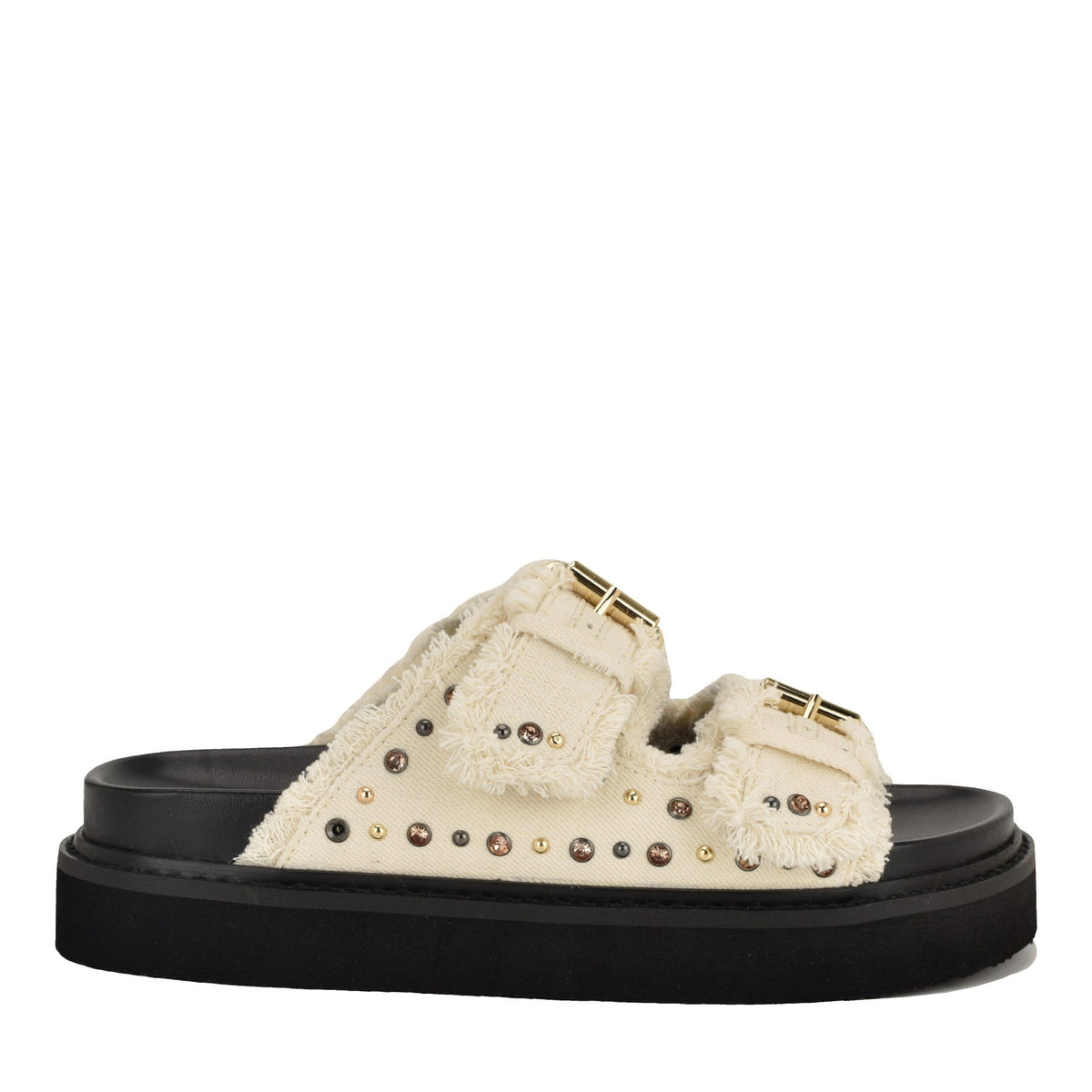 Eleny Buckle Slide Sandals