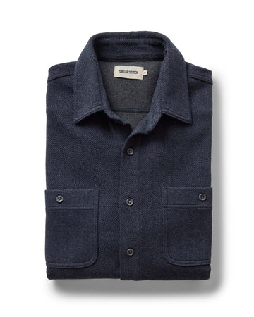 The North Shore Knit Shirt in Heather Navy