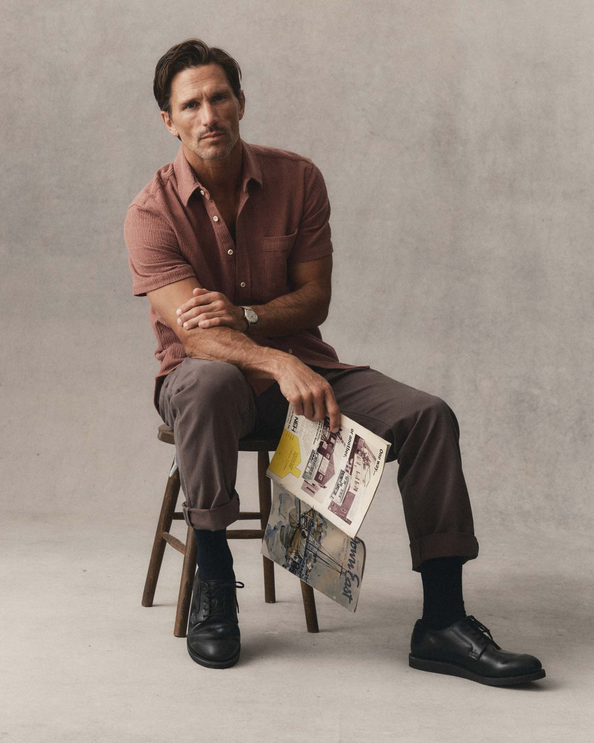 The Democratic Foundation Pant in Organic Espresso