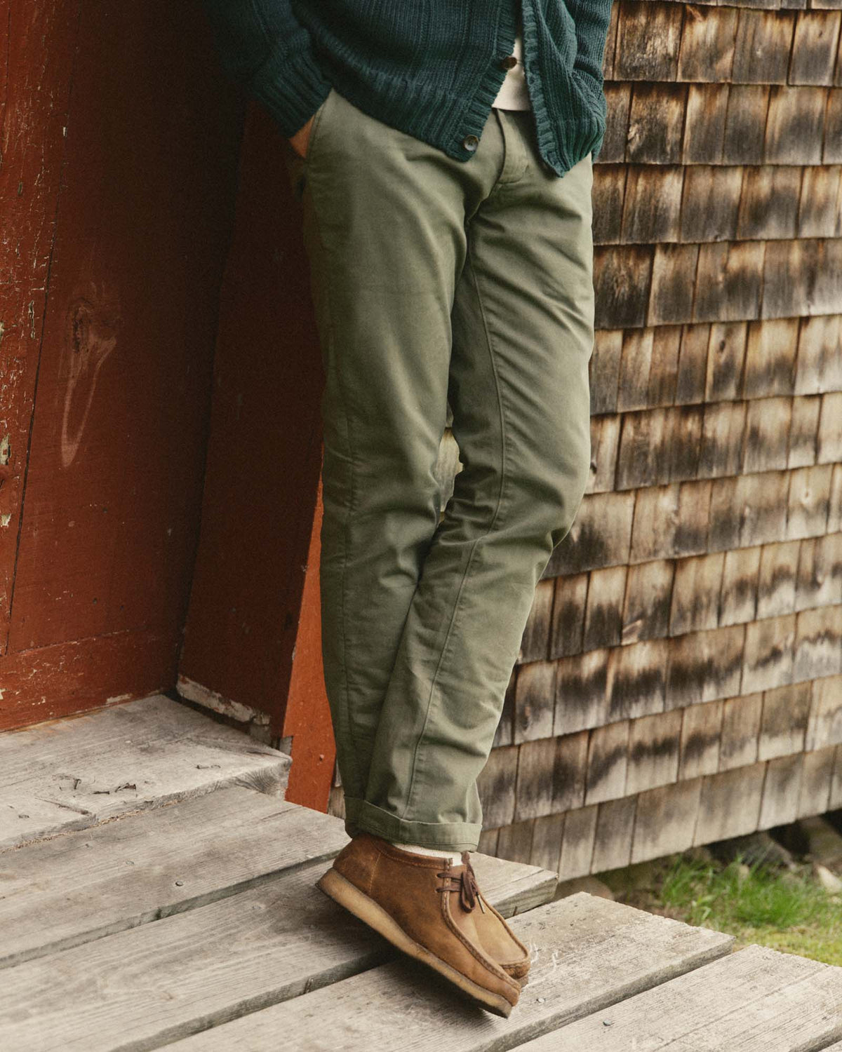 The Democratic Foundation Pant in Organic Smoked Olive