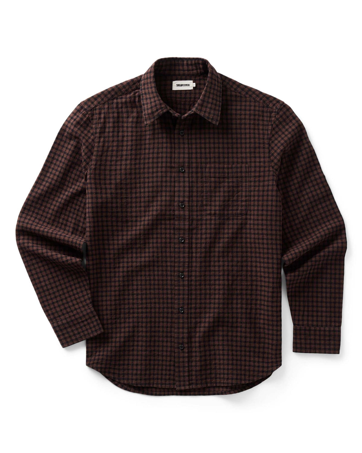 The California Shirt in Black Cherry Gingham