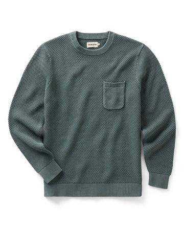 The Crawford Crew Sweater in Faded Spruce