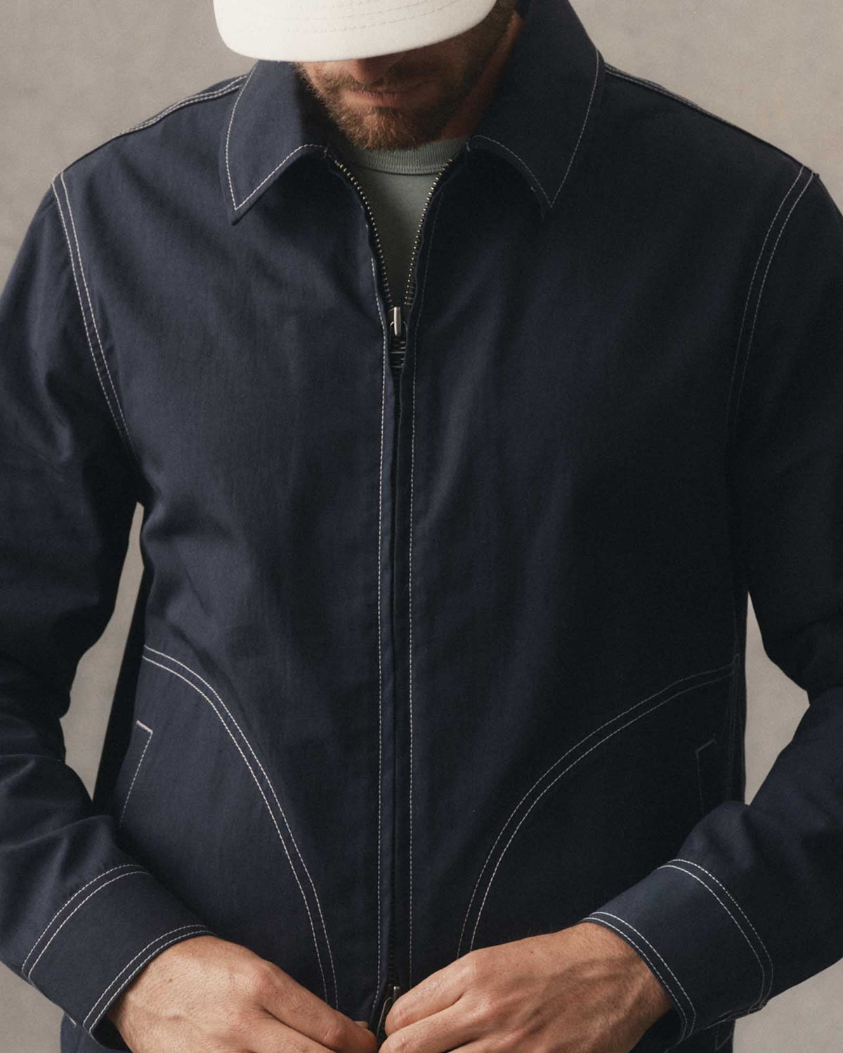 The Shore Jacket in Navy Twill