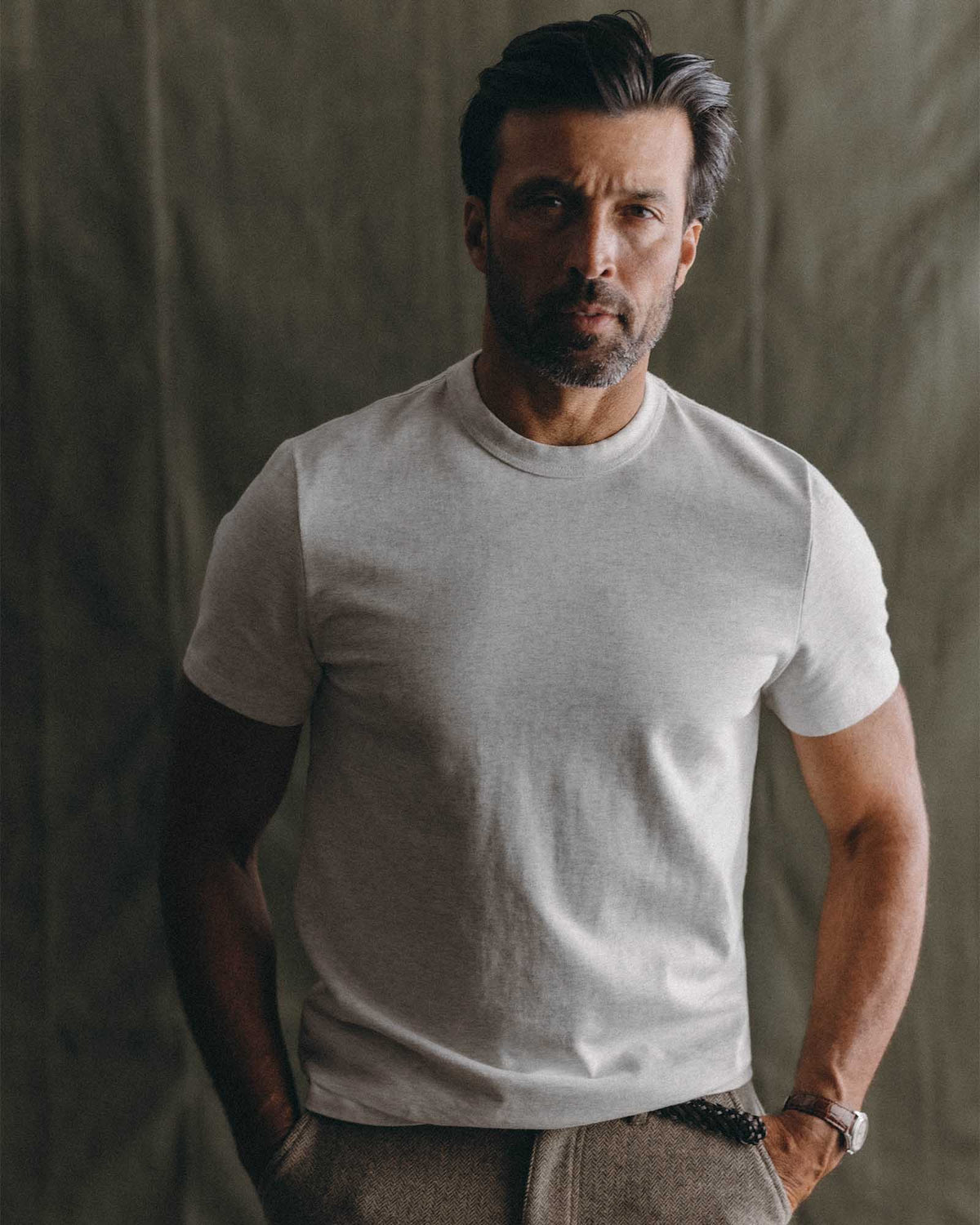 The Organic Cotton Shop Tee in Oat Twist