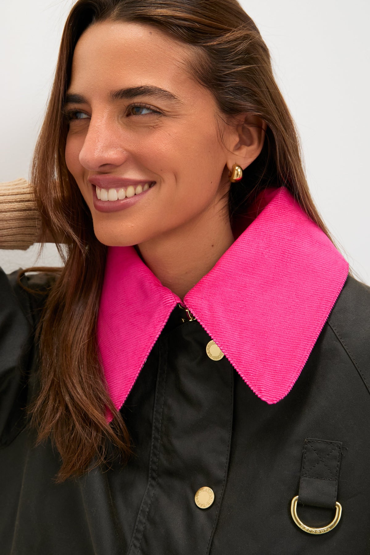 Olive and Hot Pink Icons Spey Wax Jacket
