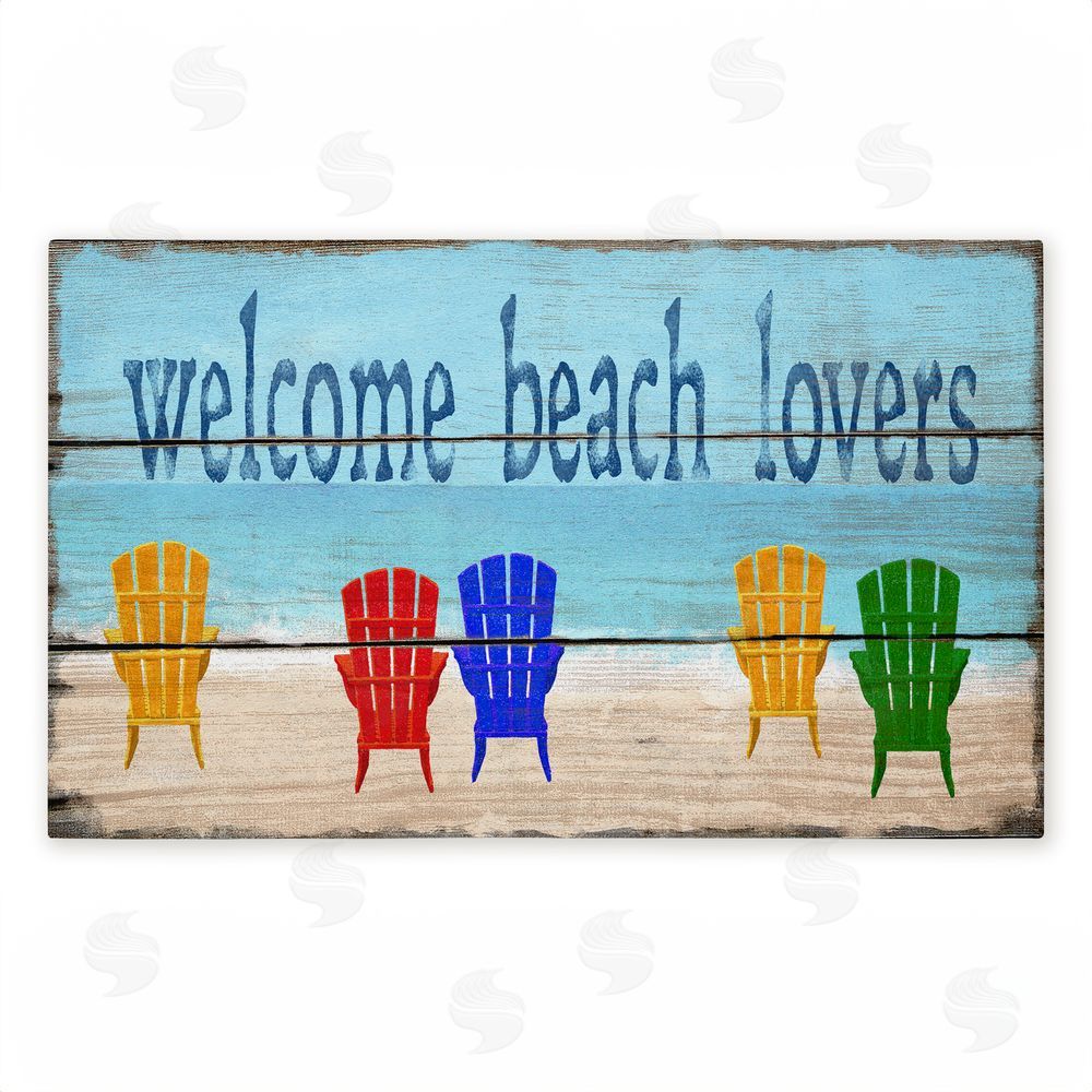 Gail Fraser | Rustic Welcome Beach Lovers Non-Woven Door Mat