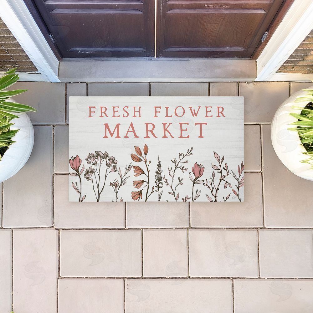Lux + Me Designs | Fresh Flower Market Blooms Non-Woven Door Mat