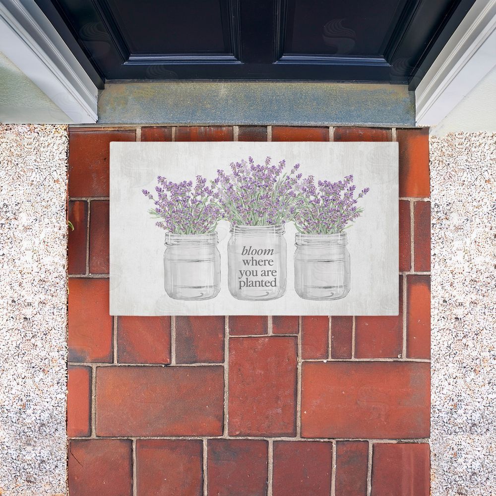 Lettered and Lined | Bloom Where You Are Planted Non-Woven Door Mat