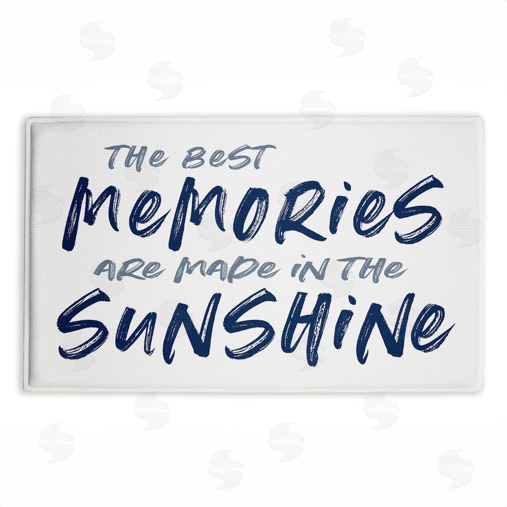 Lettered and Lined | Best Memories In Sunshine Plush Bath Mat