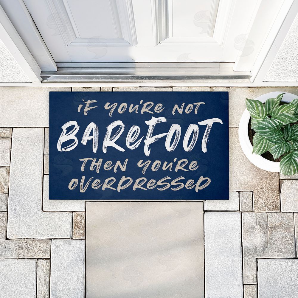 Lettered and Lined | Not Barefoot Then Overdressed Non-Woven Door Mat