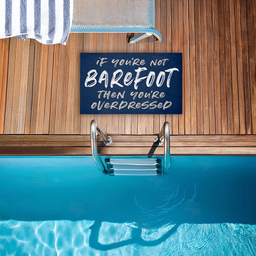 Lettered and Lined | Not Barefoot Then Overdressed Non-Woven Door Mat