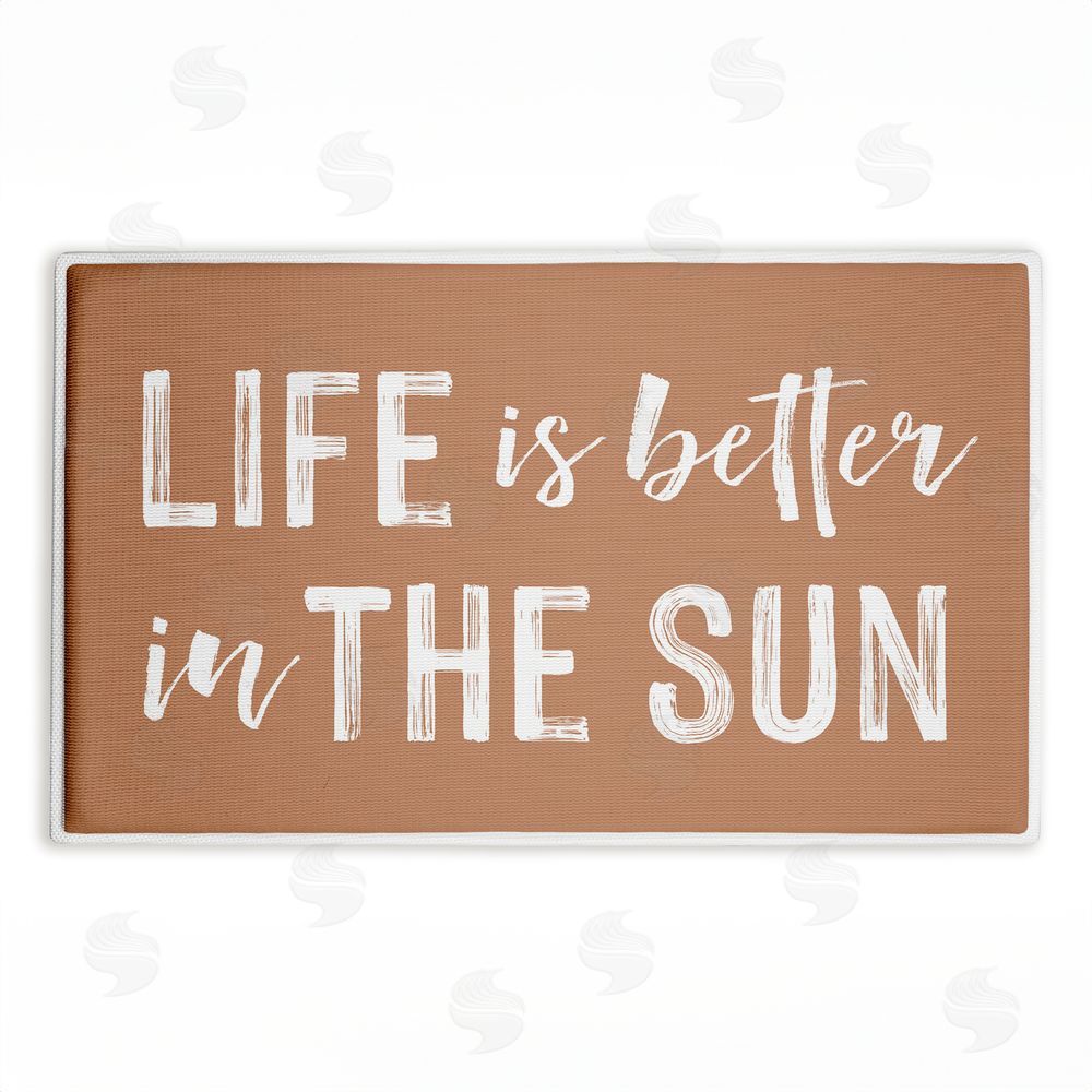 Lettered and Lined | Better In The Sun Plush Bath Mat