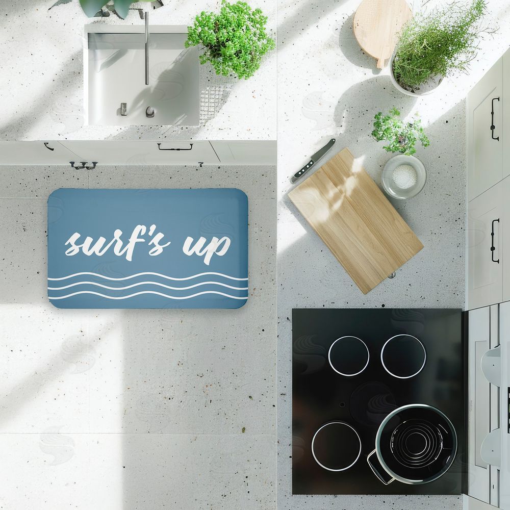 Lettered and Lined | Surf's Up over Blue Anti-Fatigue Mat