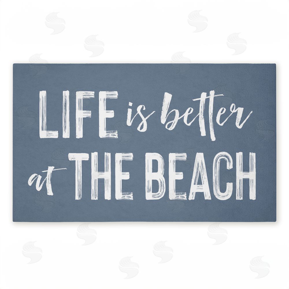Lettered and Lined | Better At Beach Sentiment Non-Woven Door Mat