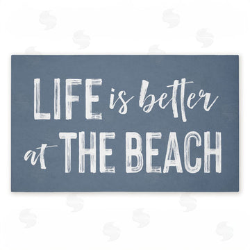 Lettered and Lined | Better At Beach Sentiment Non-Woven Door Mat