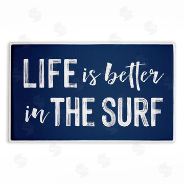 Lettered and Lined | Better In The Surf Sentiment Plush Bath Mat