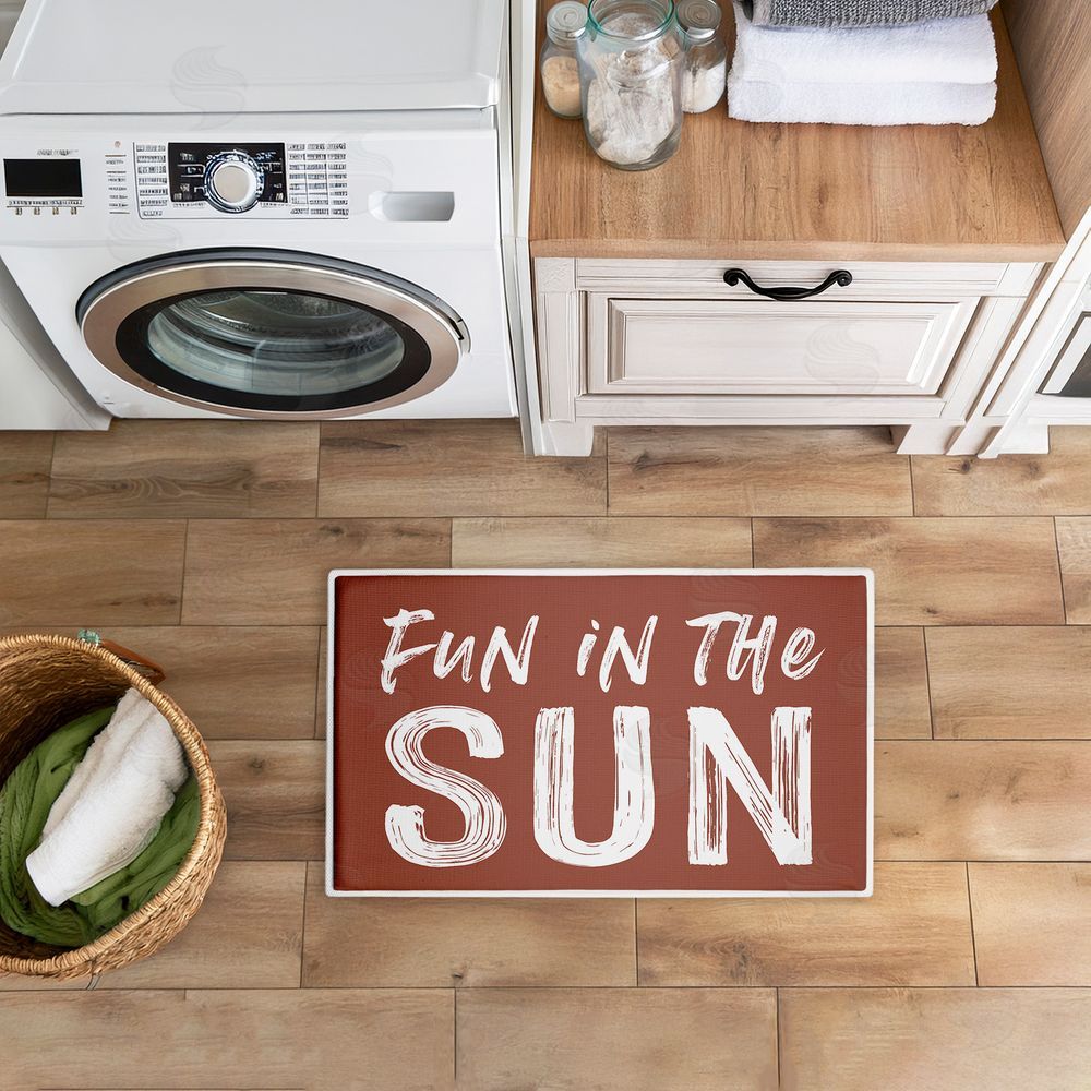 Lettered and Lined | Fun In The Sun Sentiment Plush Bath Mat
