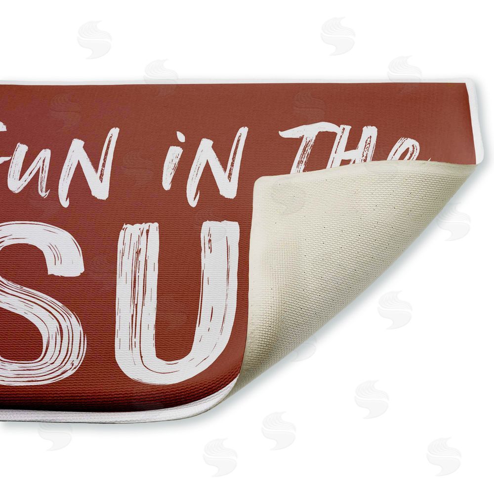 Lettered and Lined | Fun In The Sun Sentiment Plush Bath Mat