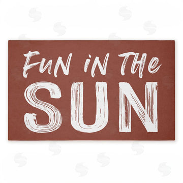 Lettered and Lined | Fun In The Sun Sentiment Non-Woven Door Mat