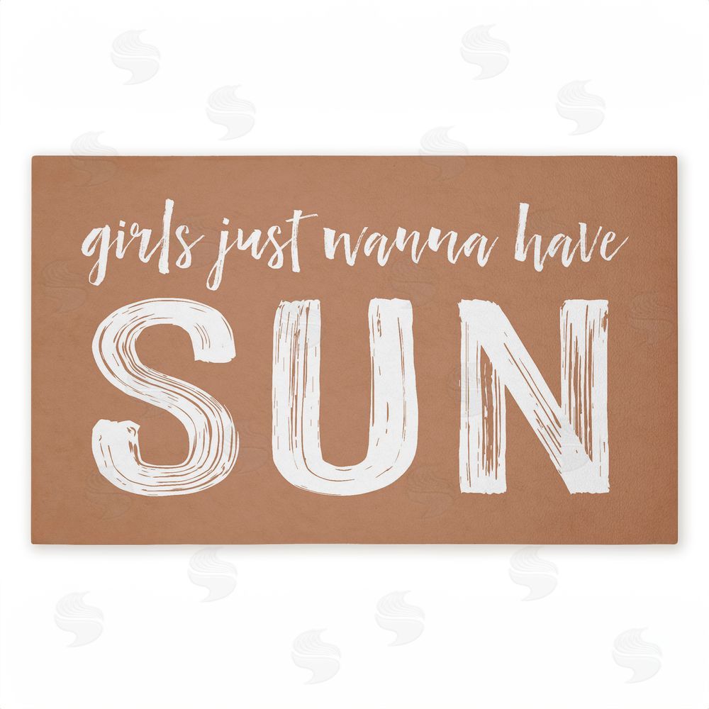Lettered and Lined | Girls Just Wanna Have Sun Non-Woven Door Mat