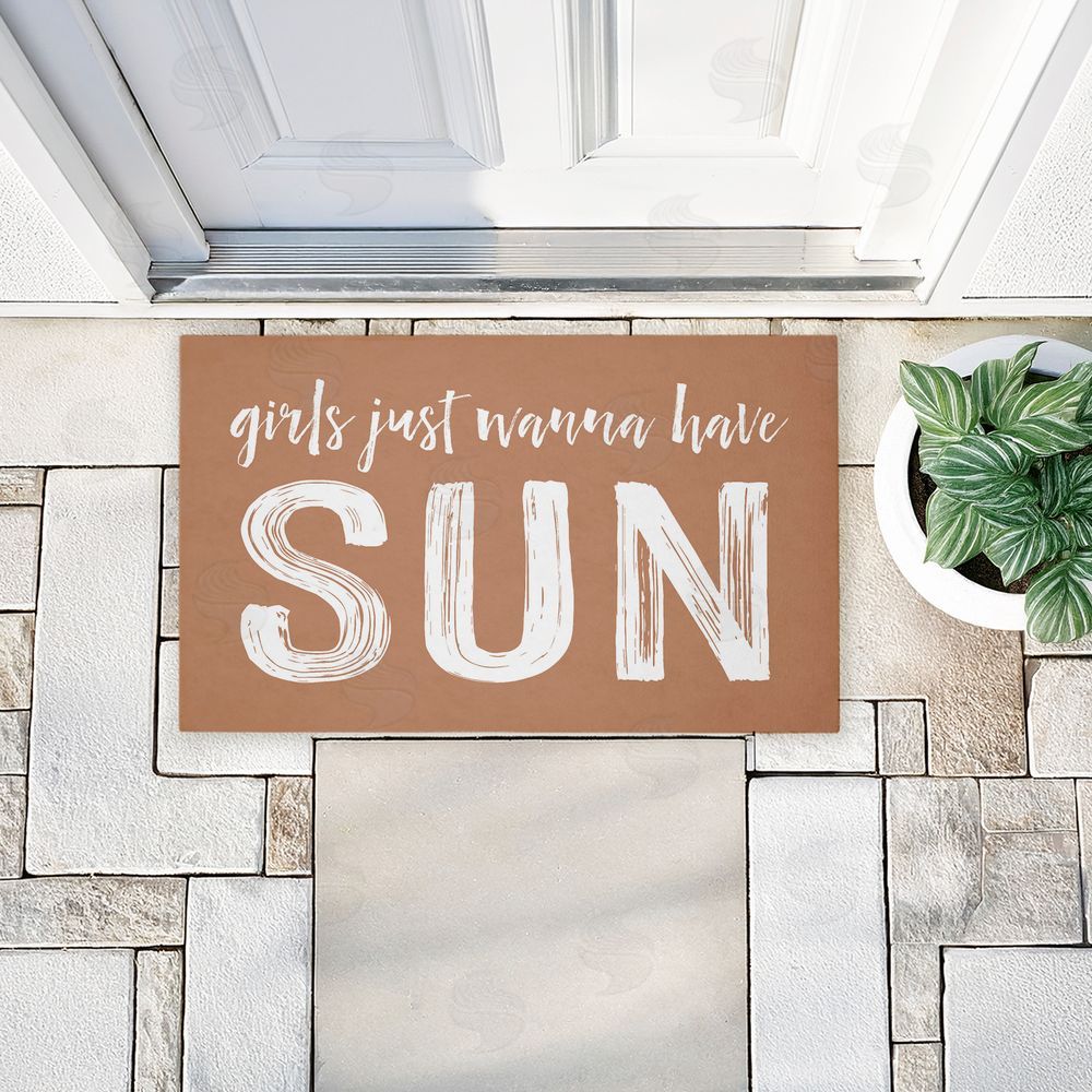 Lettered and Lined | Girls Just Wanna Have Sun Non-Woven Door Mat