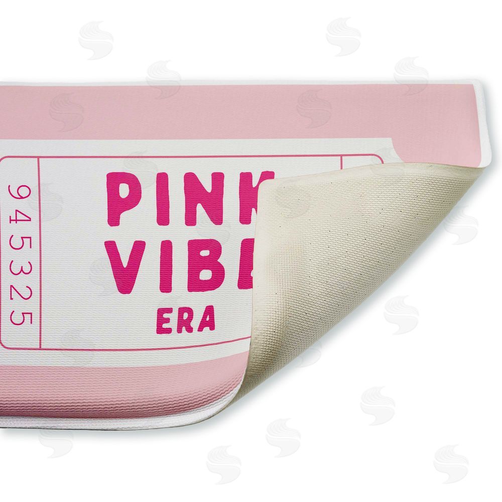 Lettered and Lined | Pink Vibe Era Ticket Plush Bath Mat