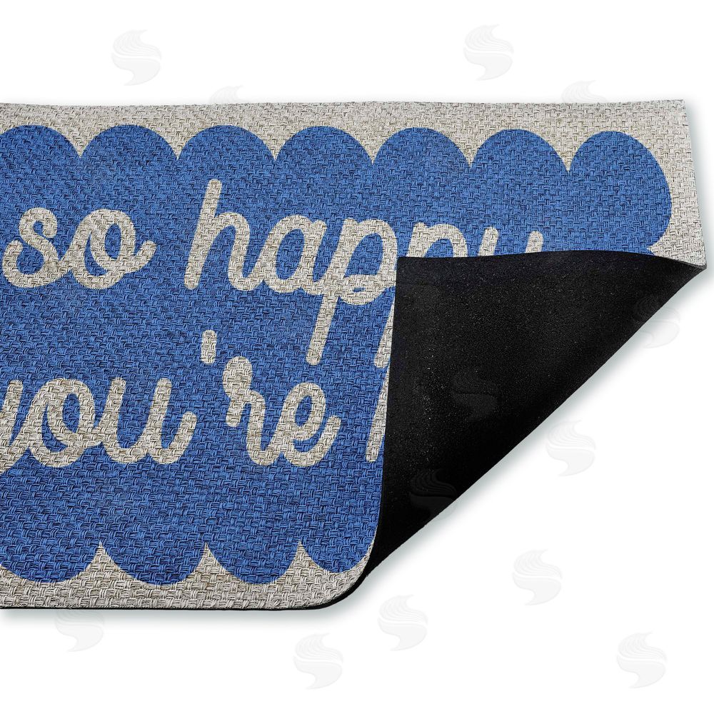 Stupell Studio | So Happy You're Here Faux Sisal Door Mat