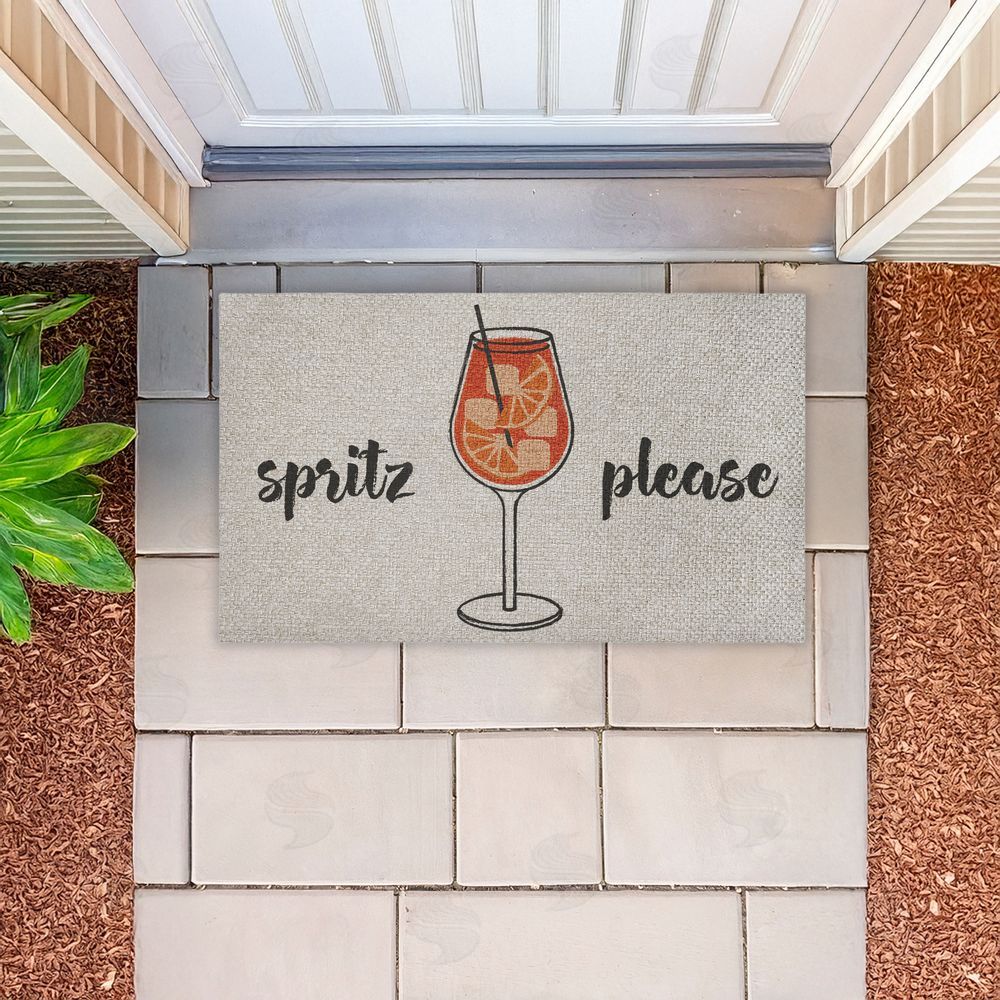 Stupell Studio | Spritz Please Kitchen Faux Sisal Door Mat