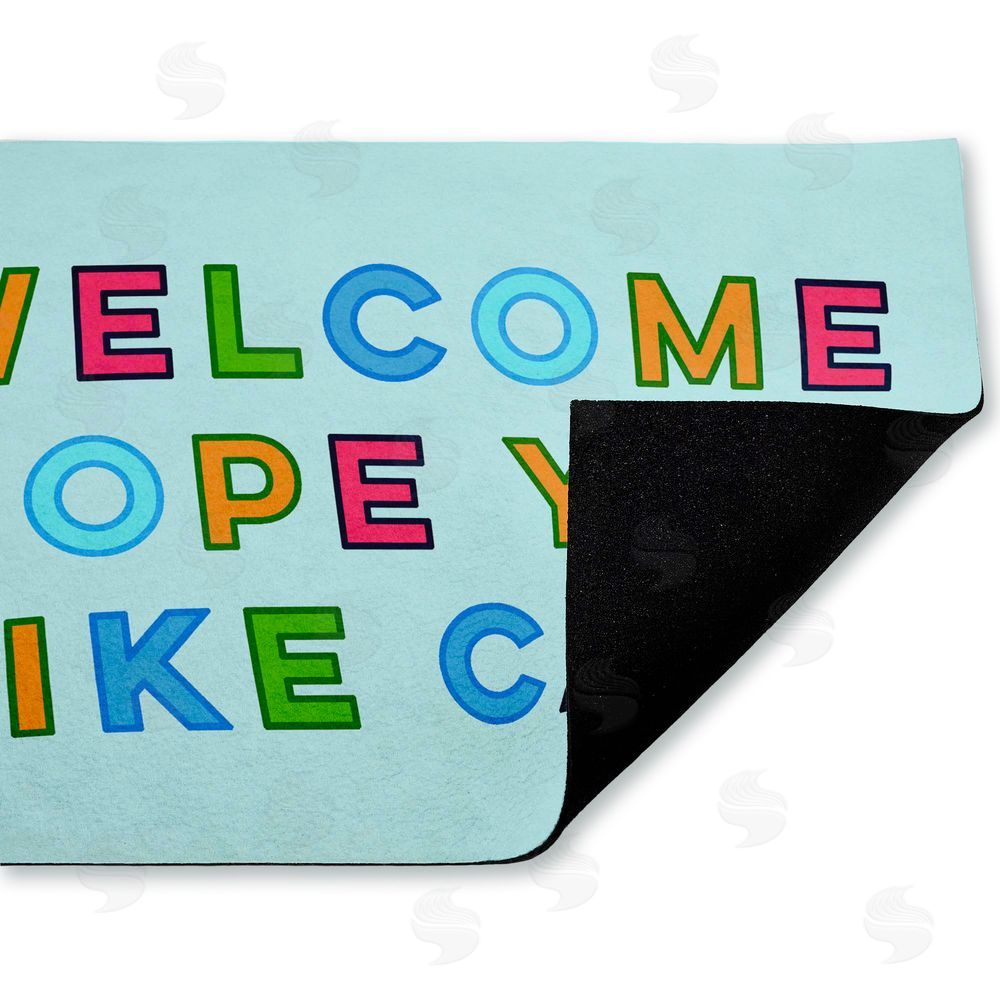 Stupell Studio | Colorful Hope You Like Cats Non-Woven Door Mat